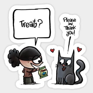 Cat Treats are Always Appreciated Sticker